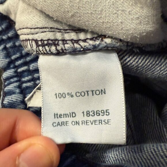 Vintage L.L.Bean Womens Original Fit Relaxed Mom Jeans Size 12 MT Blue Denim - Picture 7 of 7